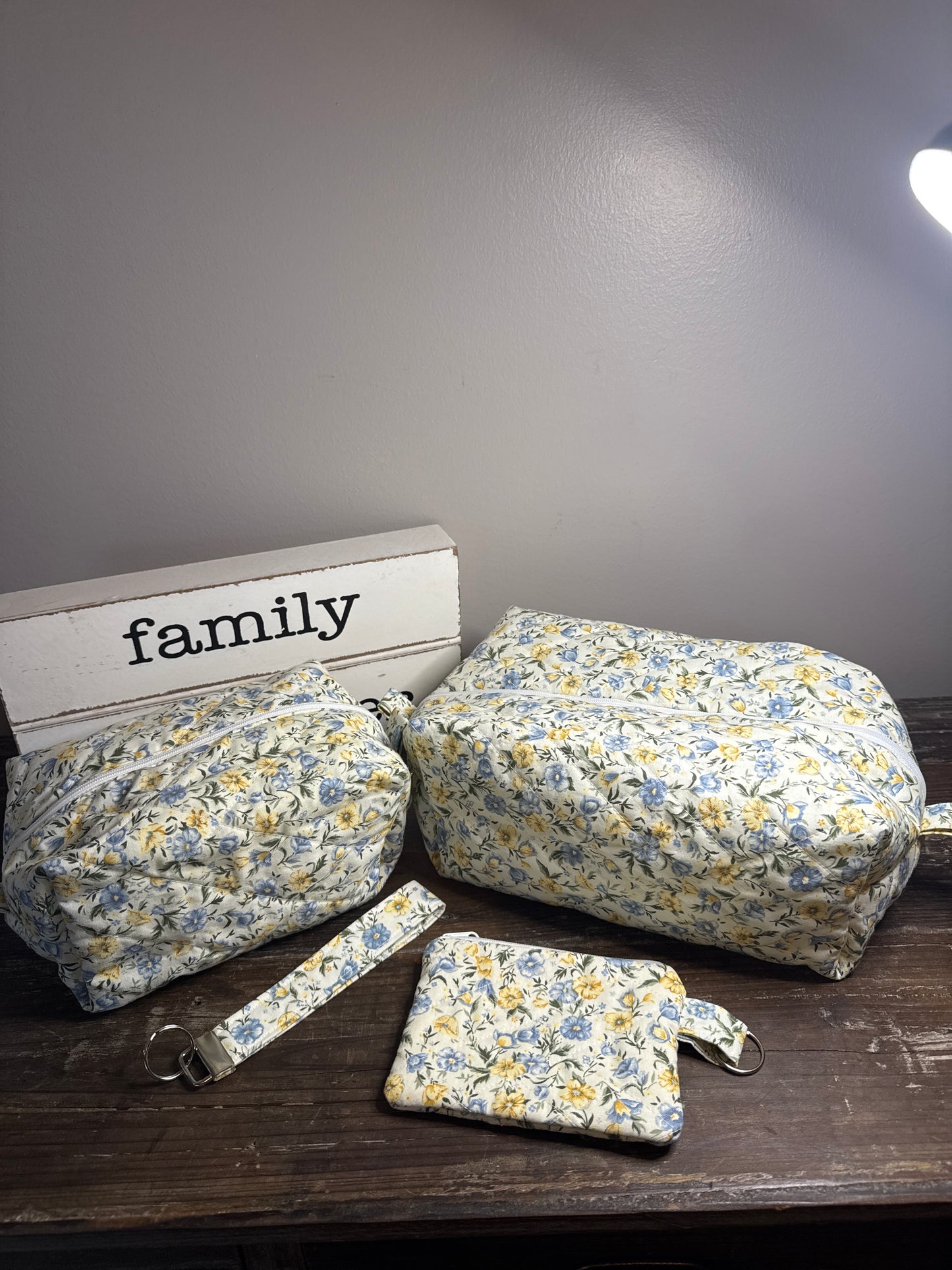 Yellow & Blue Daisy Wallet