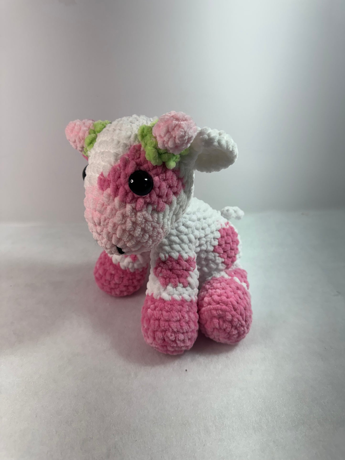 Sitting Stella Strawberry Cow