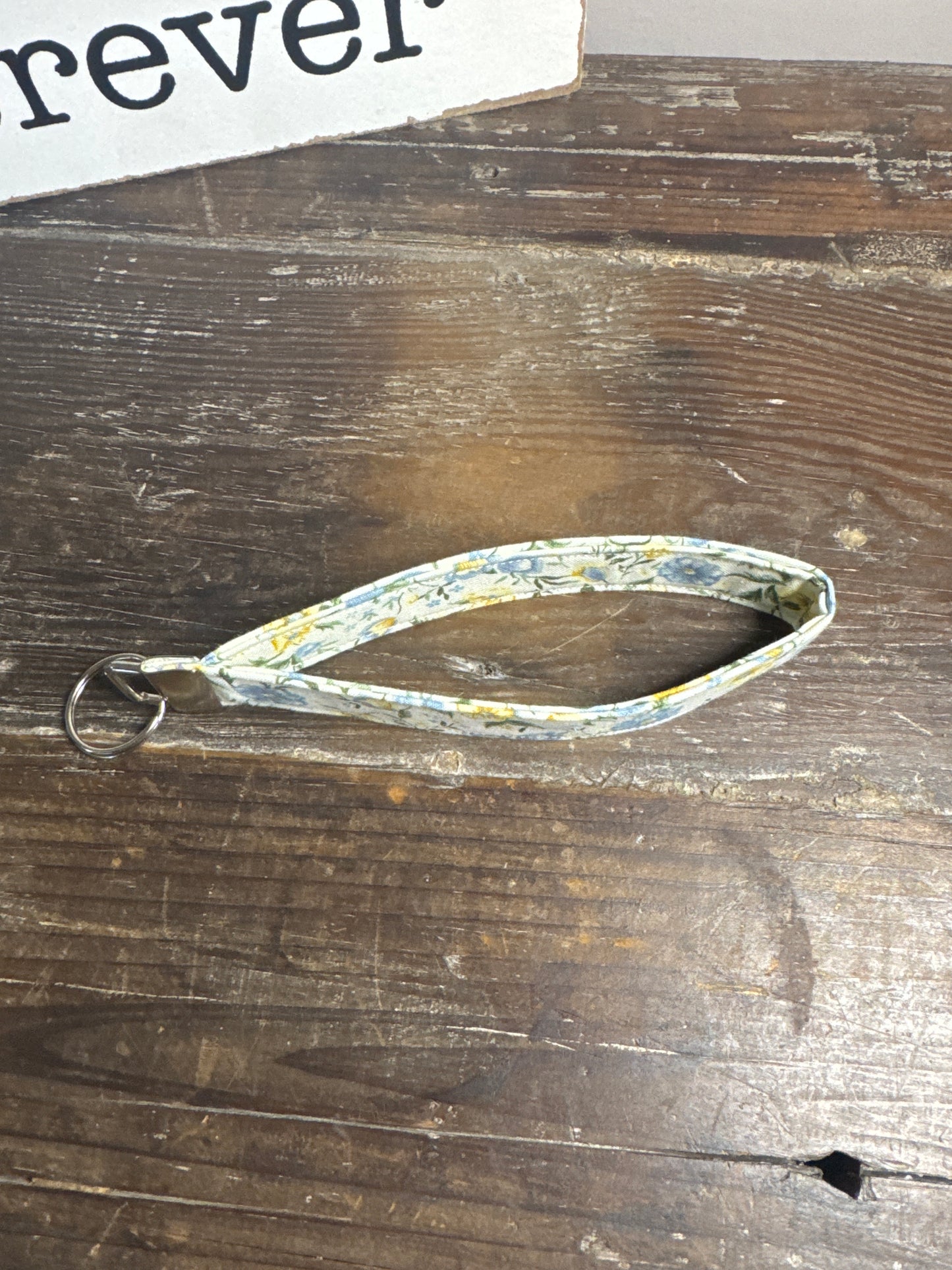 Yellow & Blue Daisy Wristlet