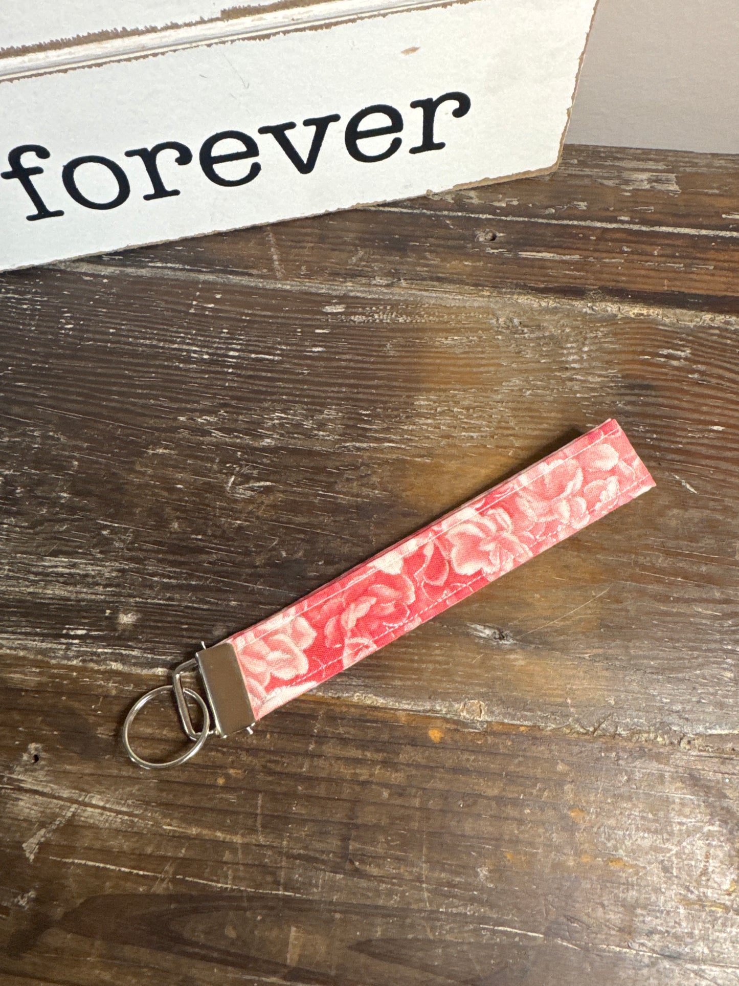 Peach Rose Wristlet