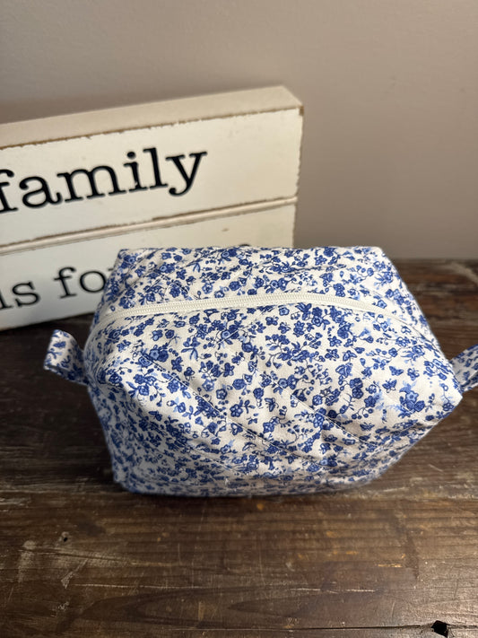 Ditzy Blue Small Makeup Bag