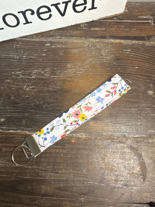 Red/Blue/Yellow Garden Wristlet