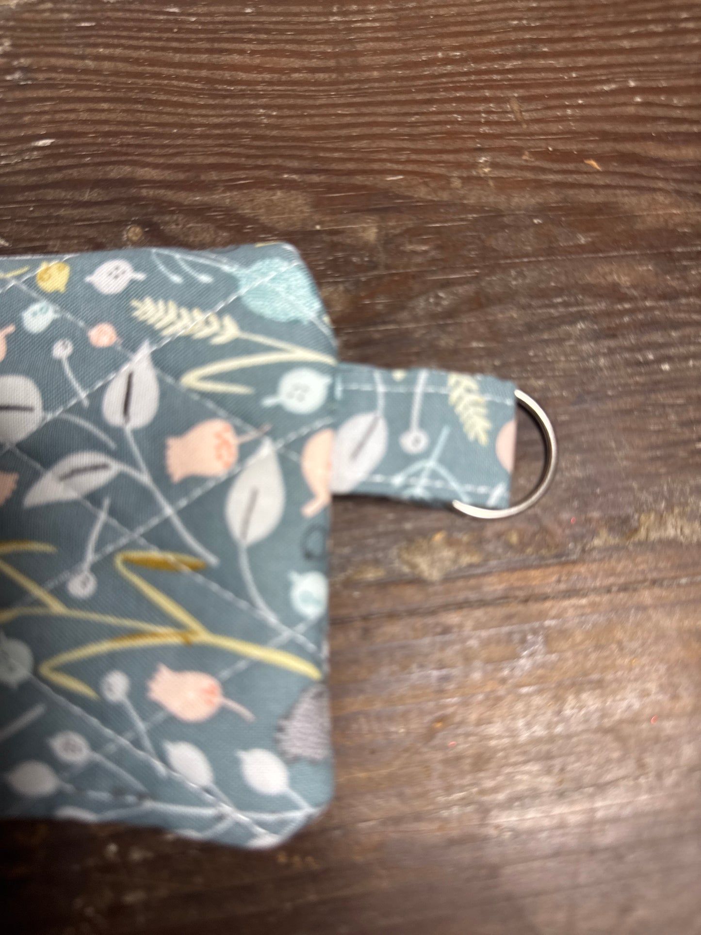 Green Floral Wallet