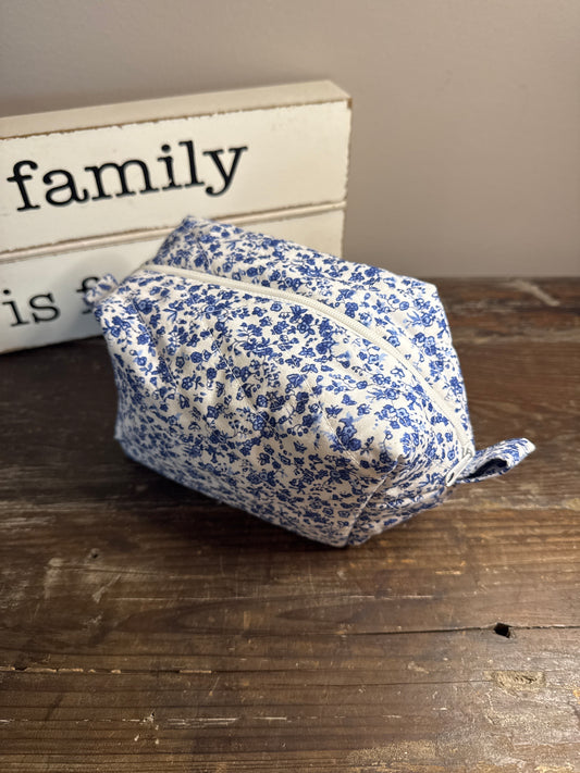 Ditzy Blue Small Makeup Bag