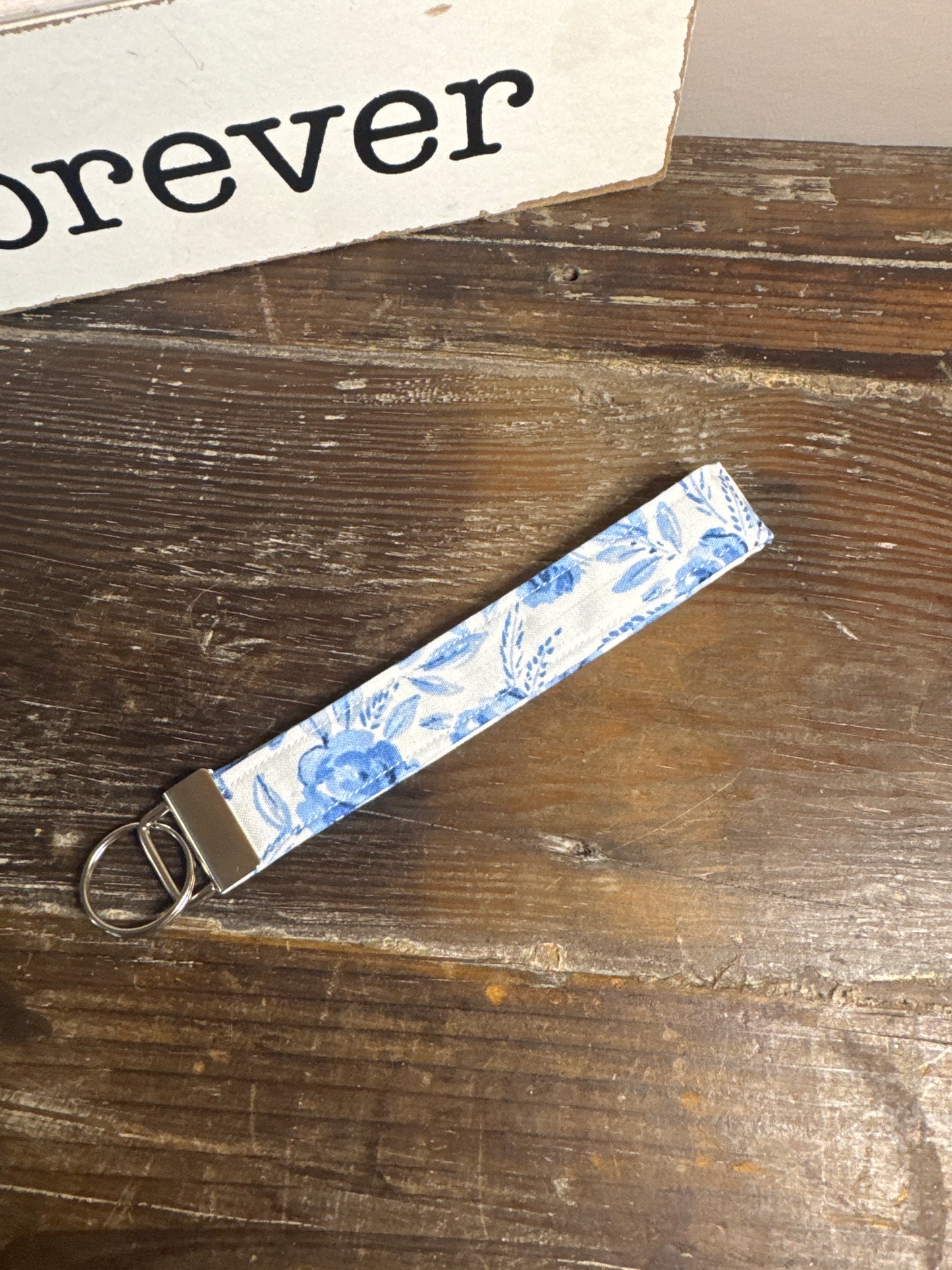 Blue Rose Wristlet