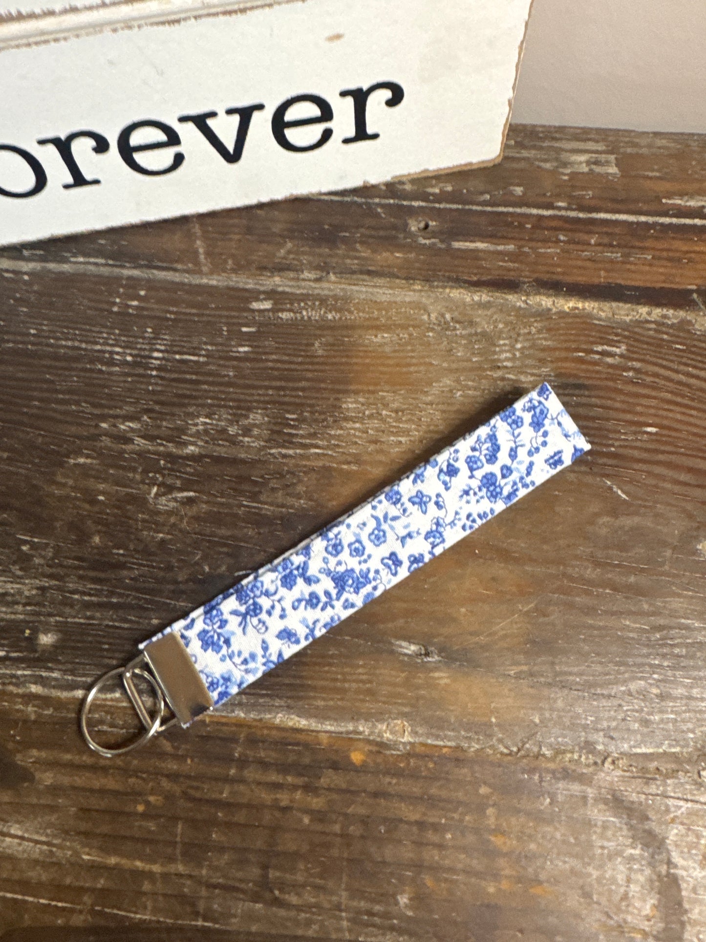 Ditzy Blue Wristlet