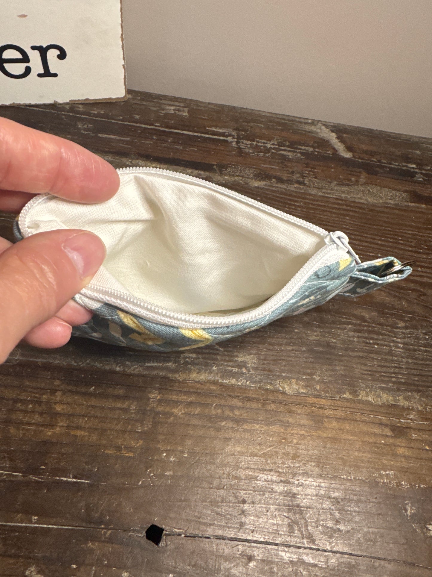 Green Floral Wallet