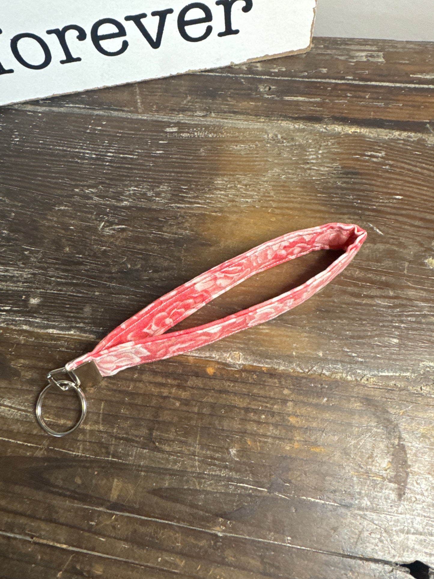 Peach Rose Wristlet
